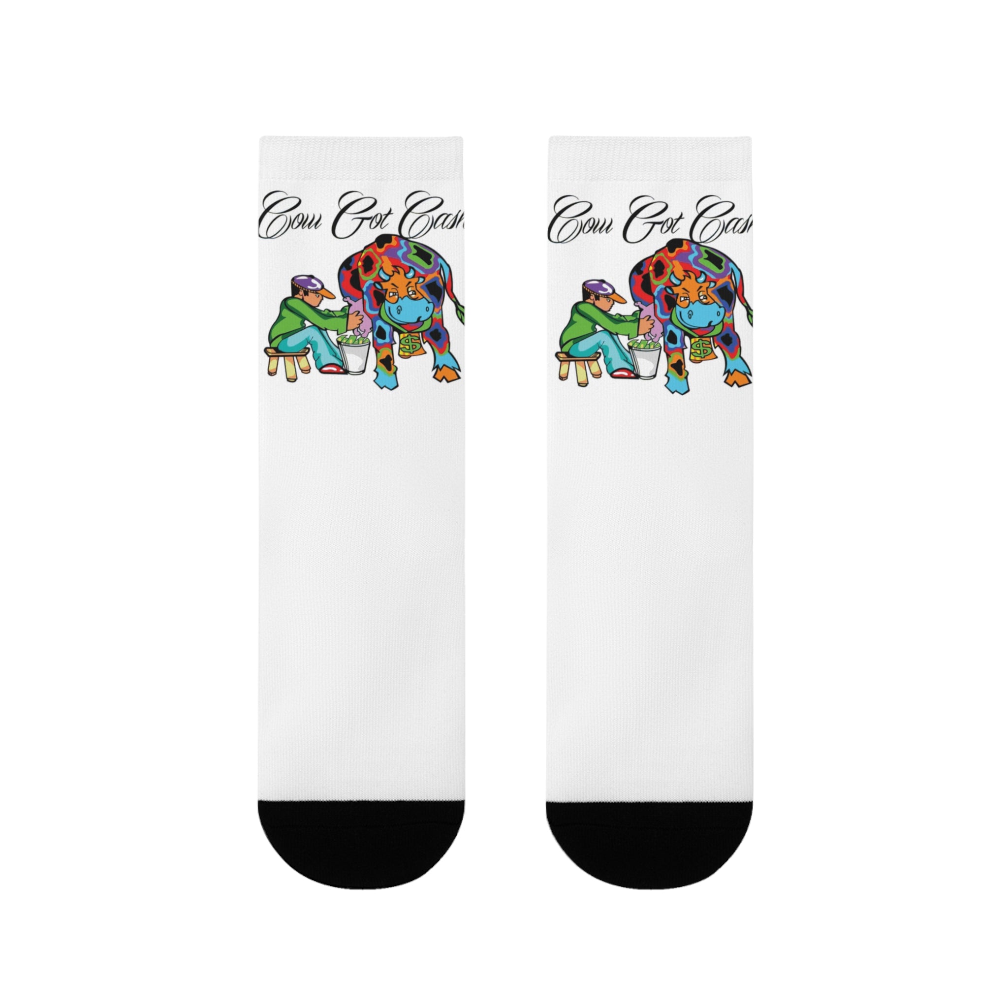 Cow Got Cash Crew Socks