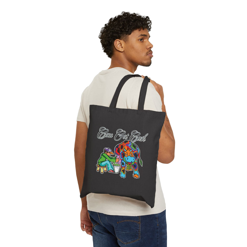 Cow Got Cash Canvas Tote — Grocery Bag