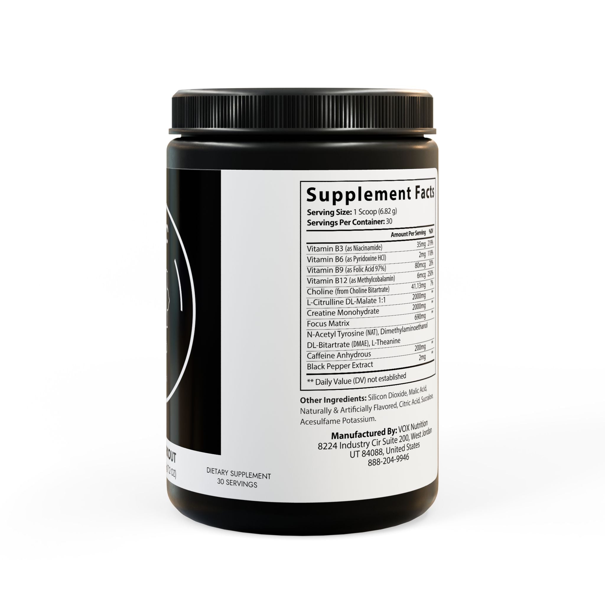 Pre-Workout Supplement, Fruit Punch (204g, 7.1oz)