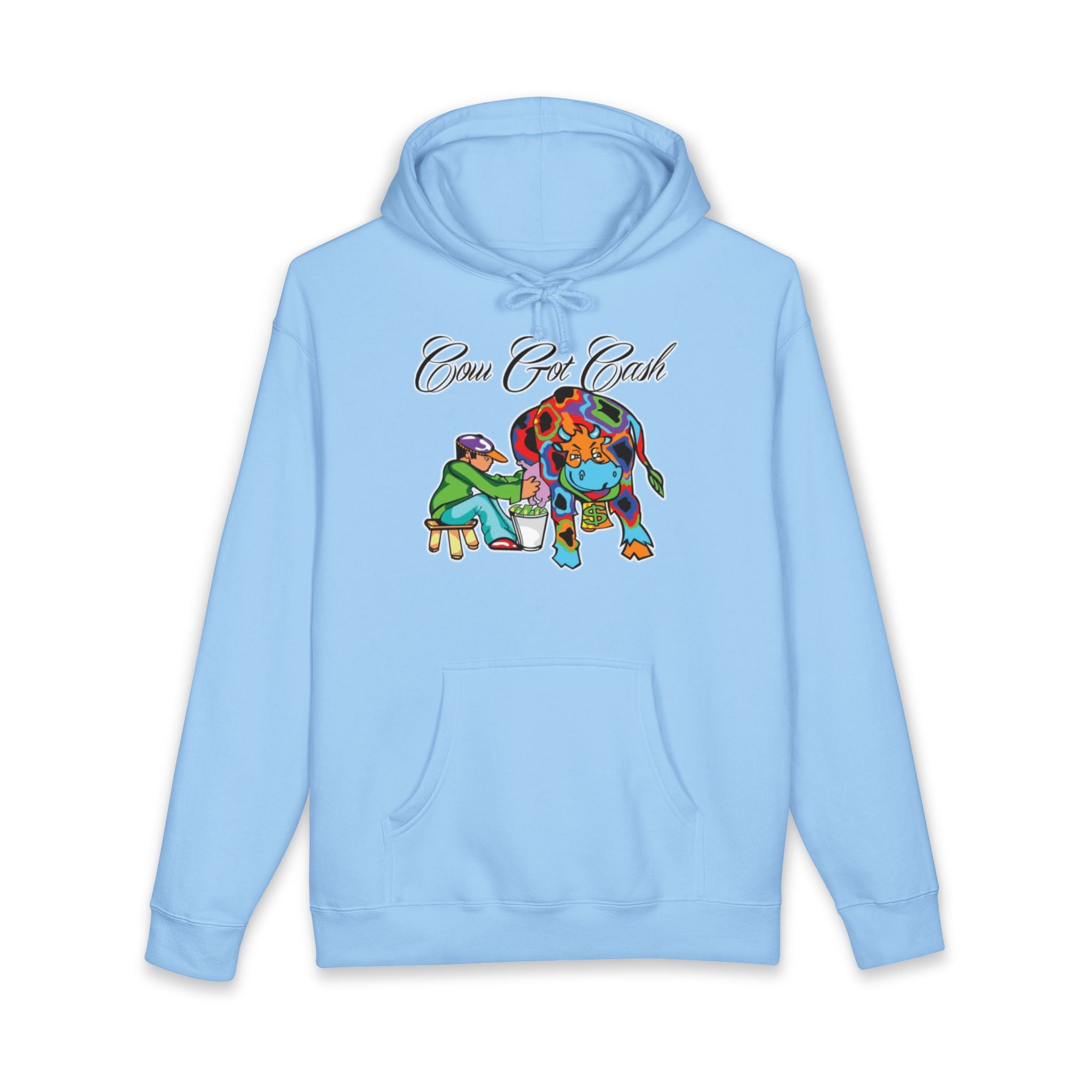 Cow Got Cash Hoodie — "More Hustle" Graphic Sweatshirt