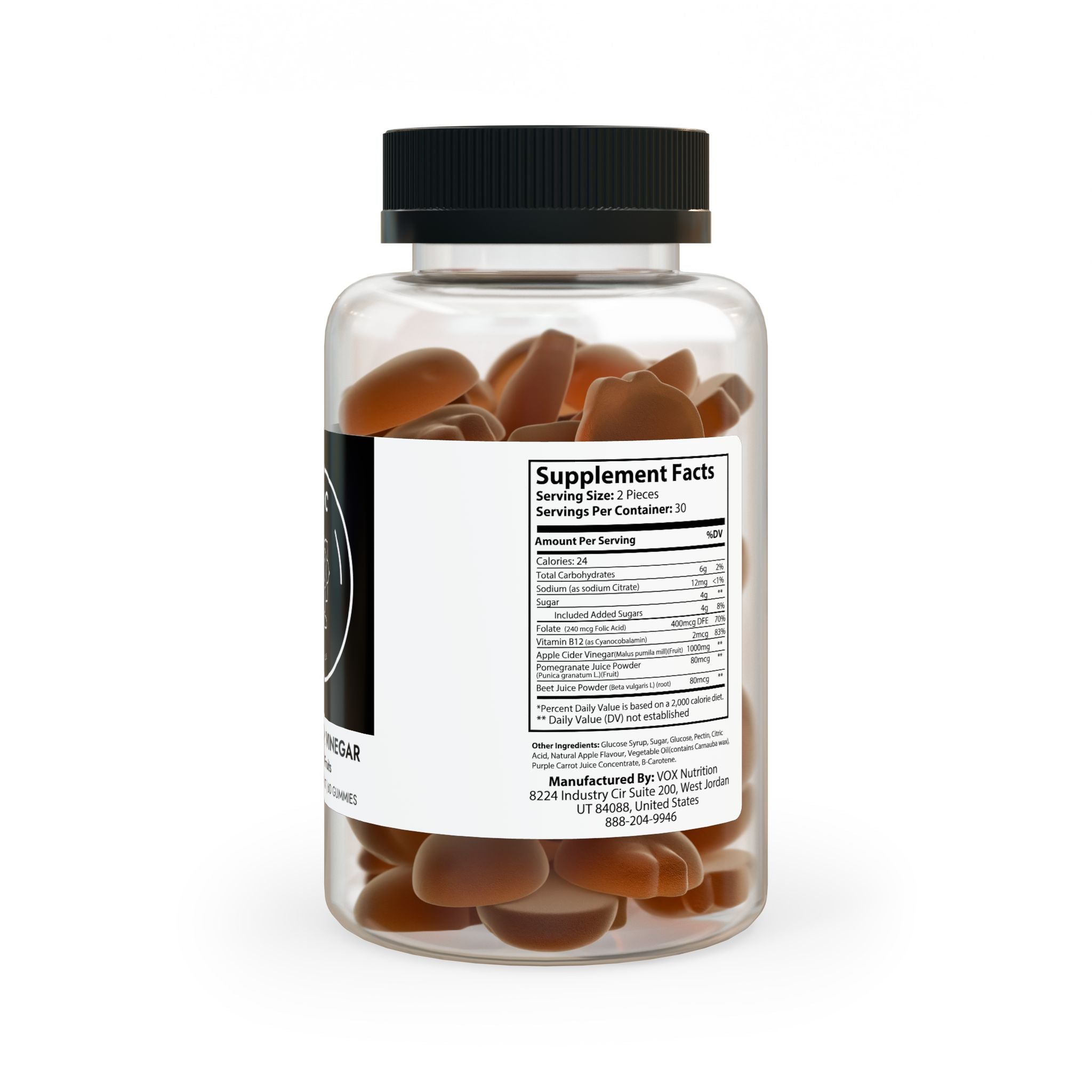 Apple Cider Vinegar Gummies (60 Gummies)