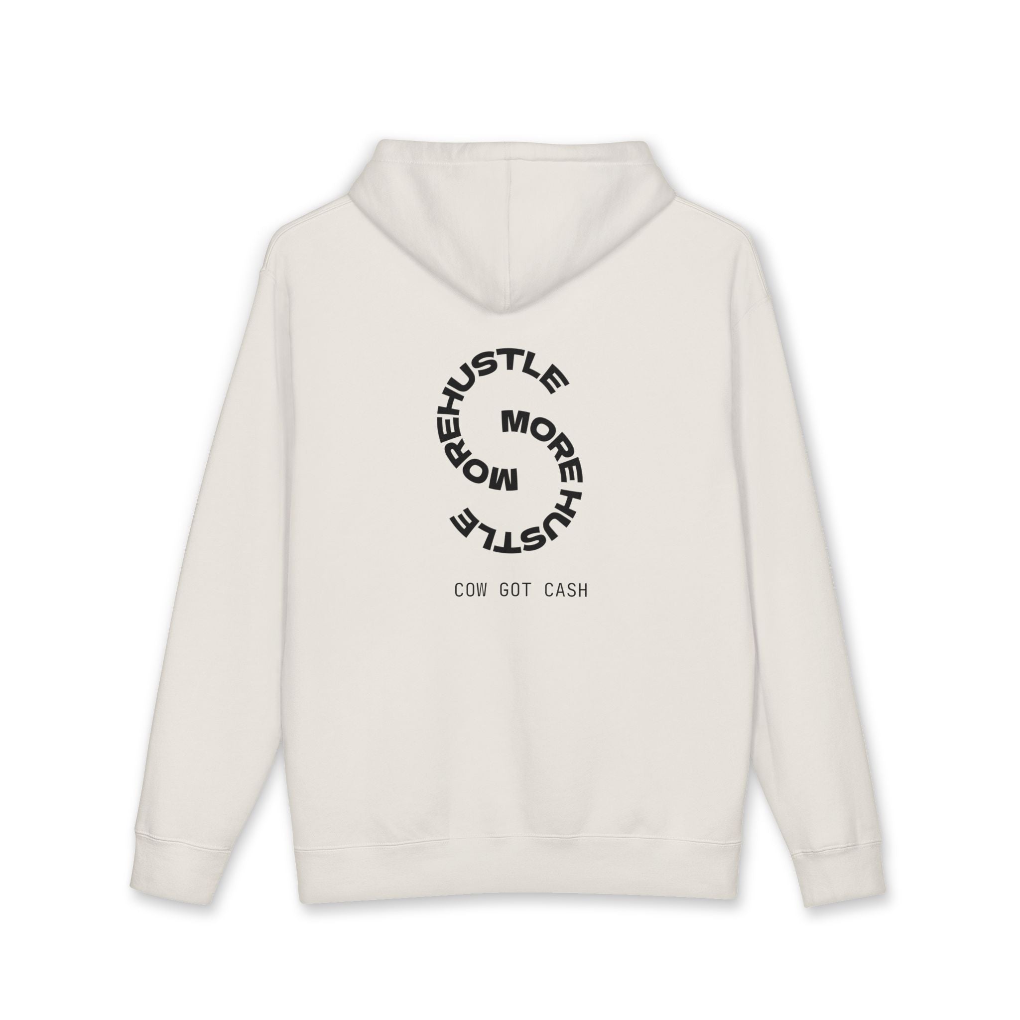 Cow Got Cash Hoodie — "More Hustle" Graphic Sweatshirt