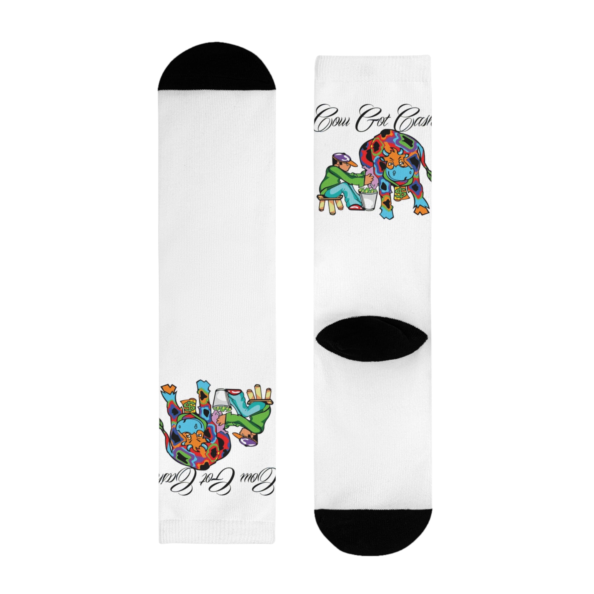 Cow Got Cash Crew Socks
