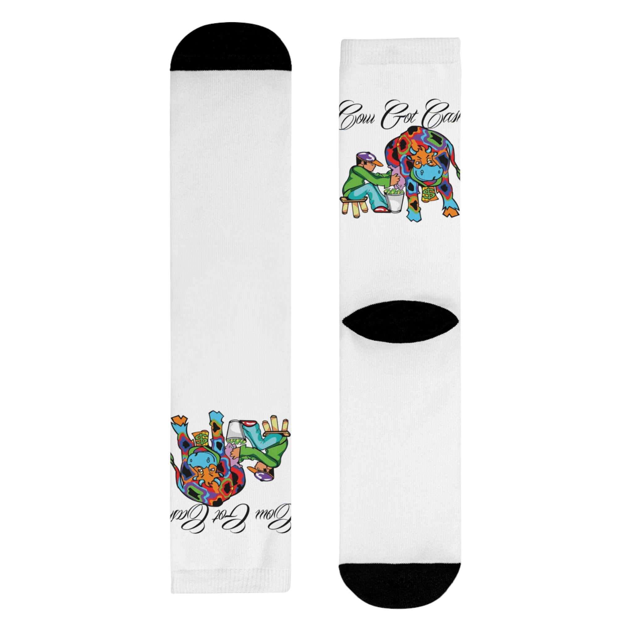 Cow Got Cash Crew Socks