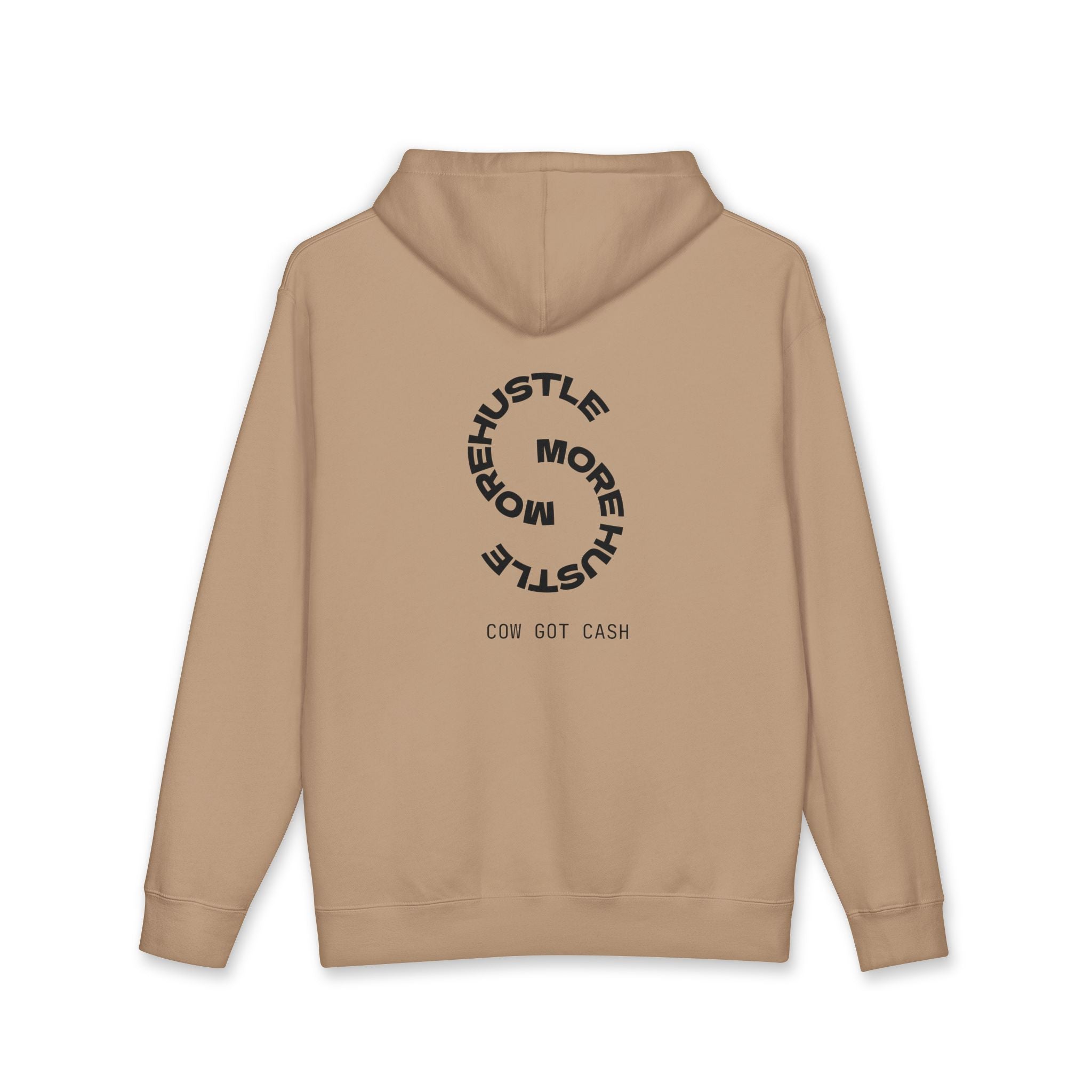 Cow Got Cash Hoodie — "More Hustle" Graphic Sweatshirt