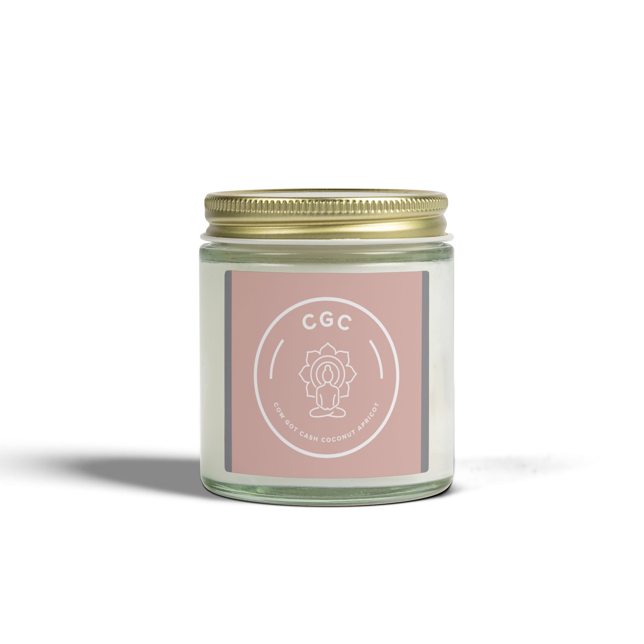 Coconut Apricot Scented Candle — Colorful Cow Art (4oz & 9oz)