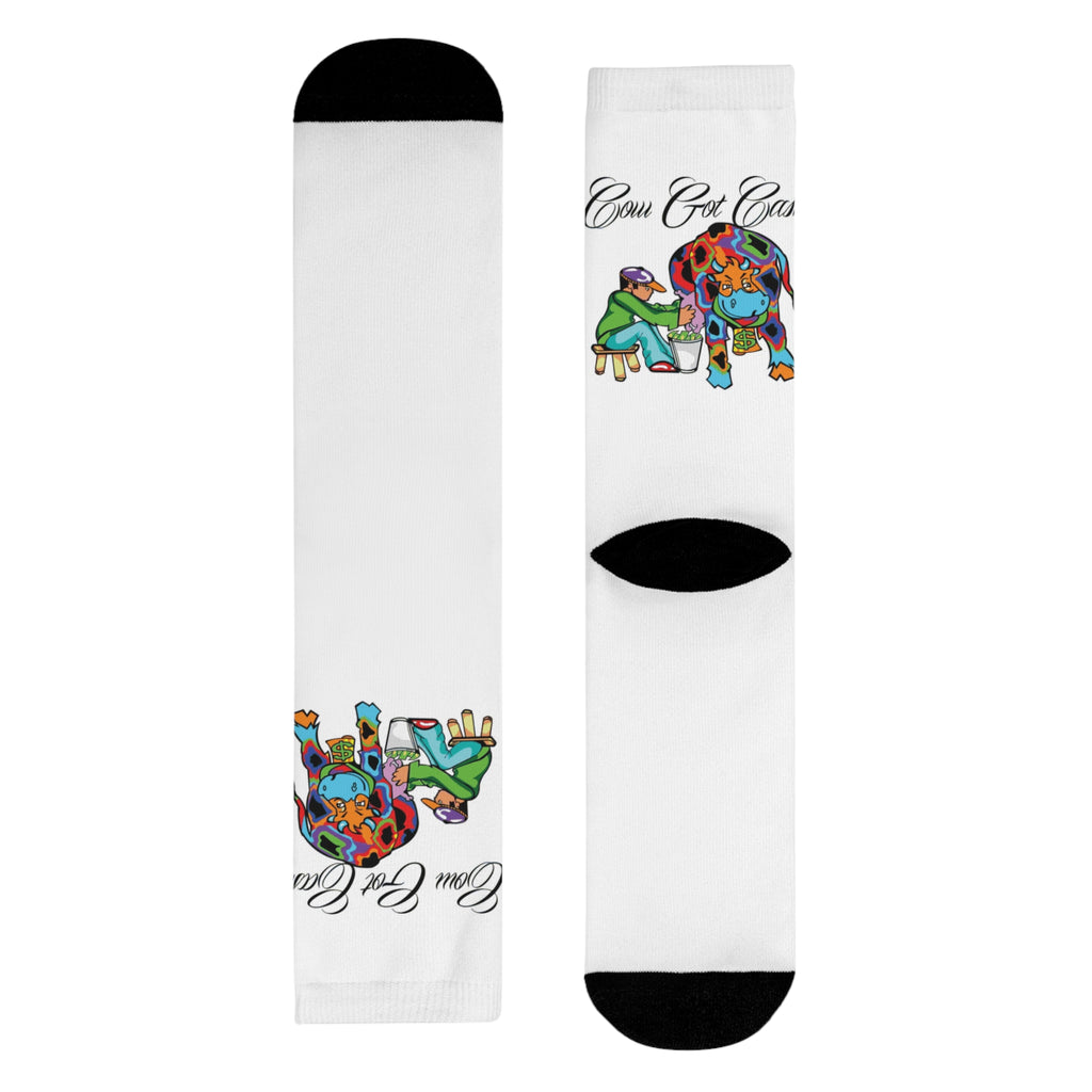 Cow Got Cash Crew Socks