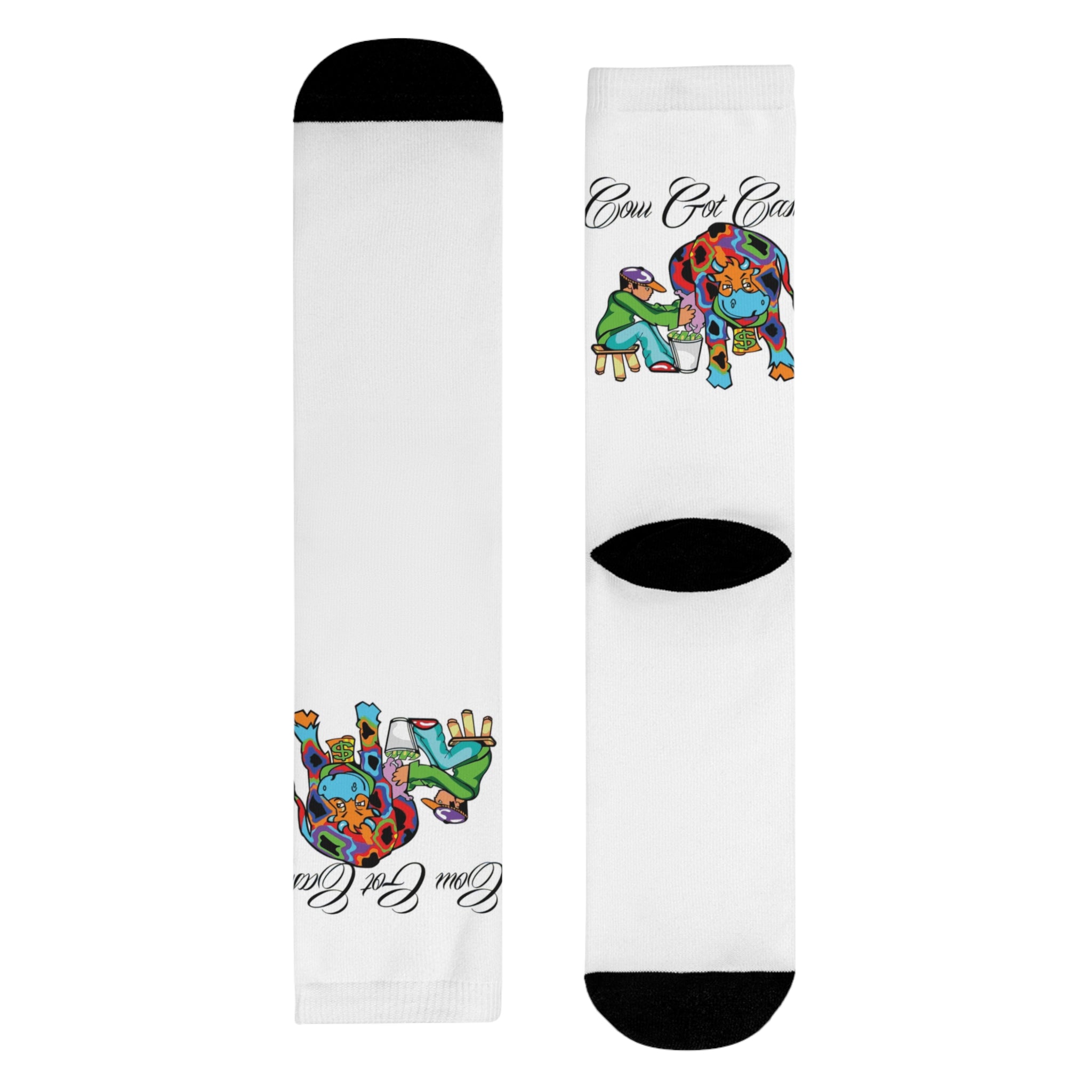 Cow Got Cash Crew Socks