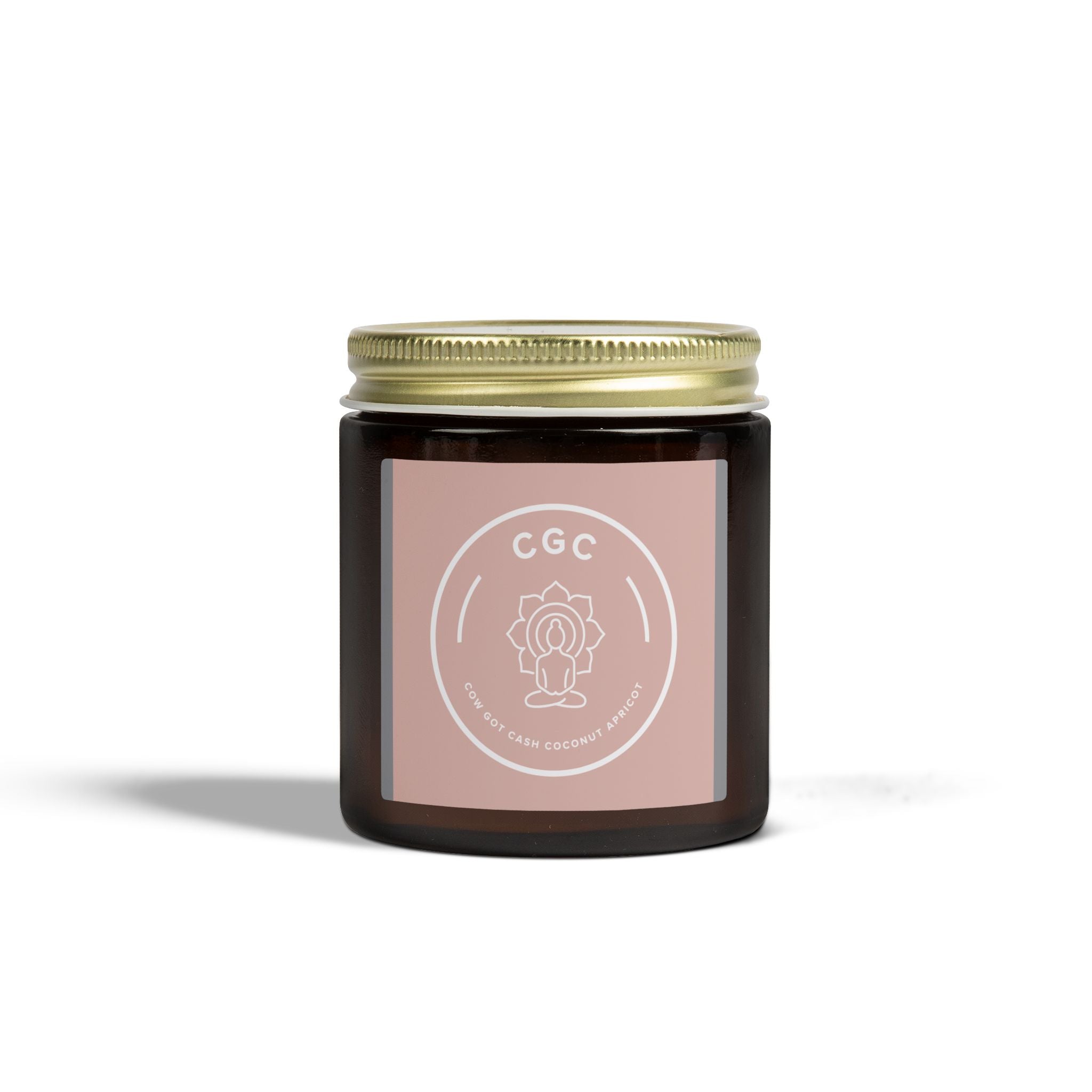 Coconut Apricot Scented Candle — Colorful Cow Art (4oz & 9oz)
