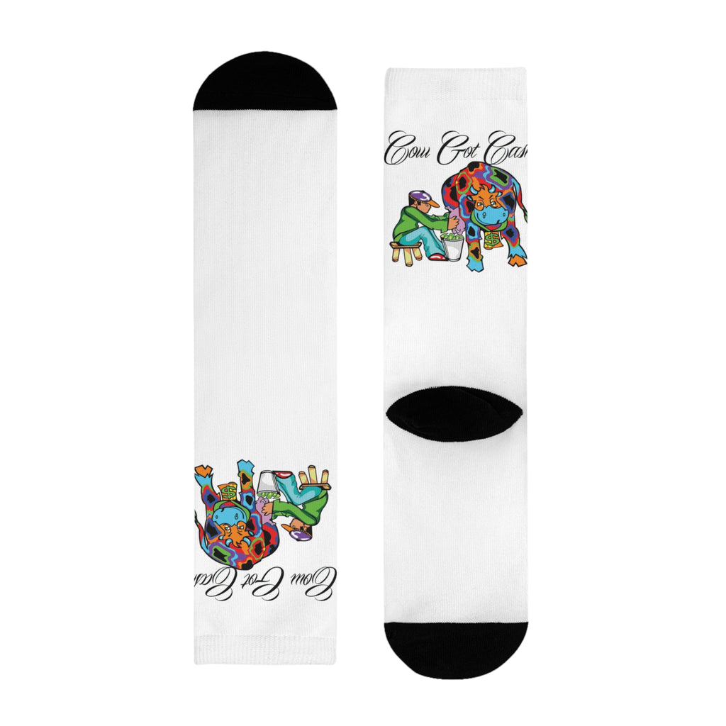Cow Got Cash Crew Socks