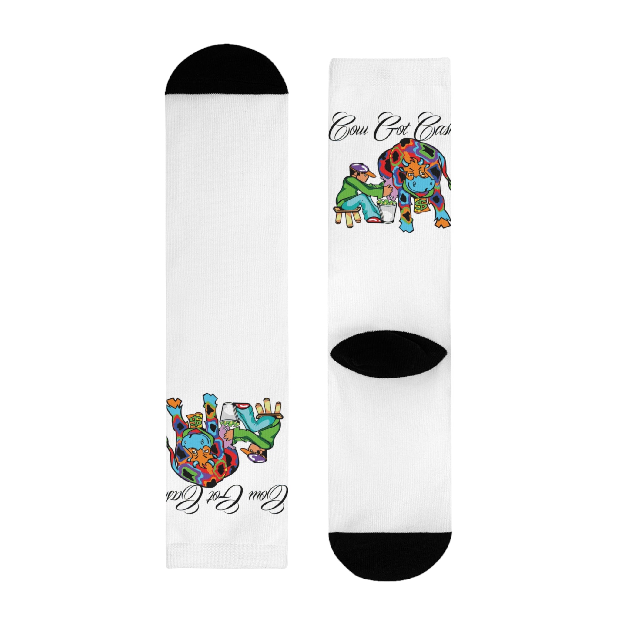Cow Got Cash Crew Socks