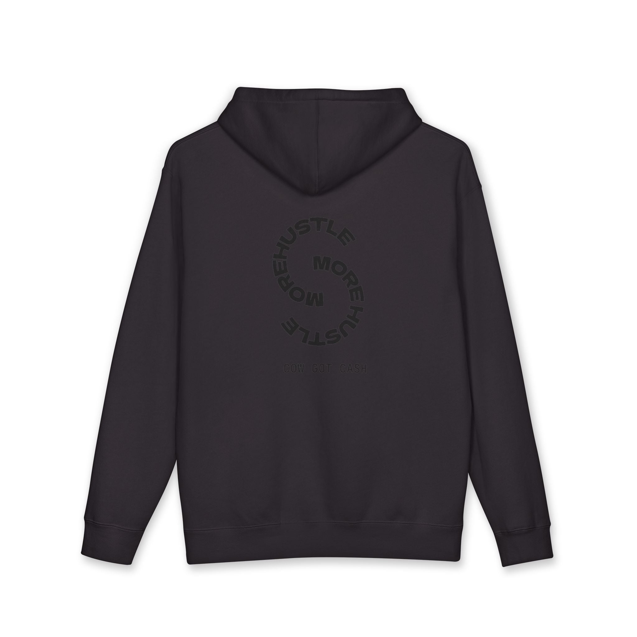 Cow Got Cash Hoodie — "More Hustle" Graphic Sweatshirt