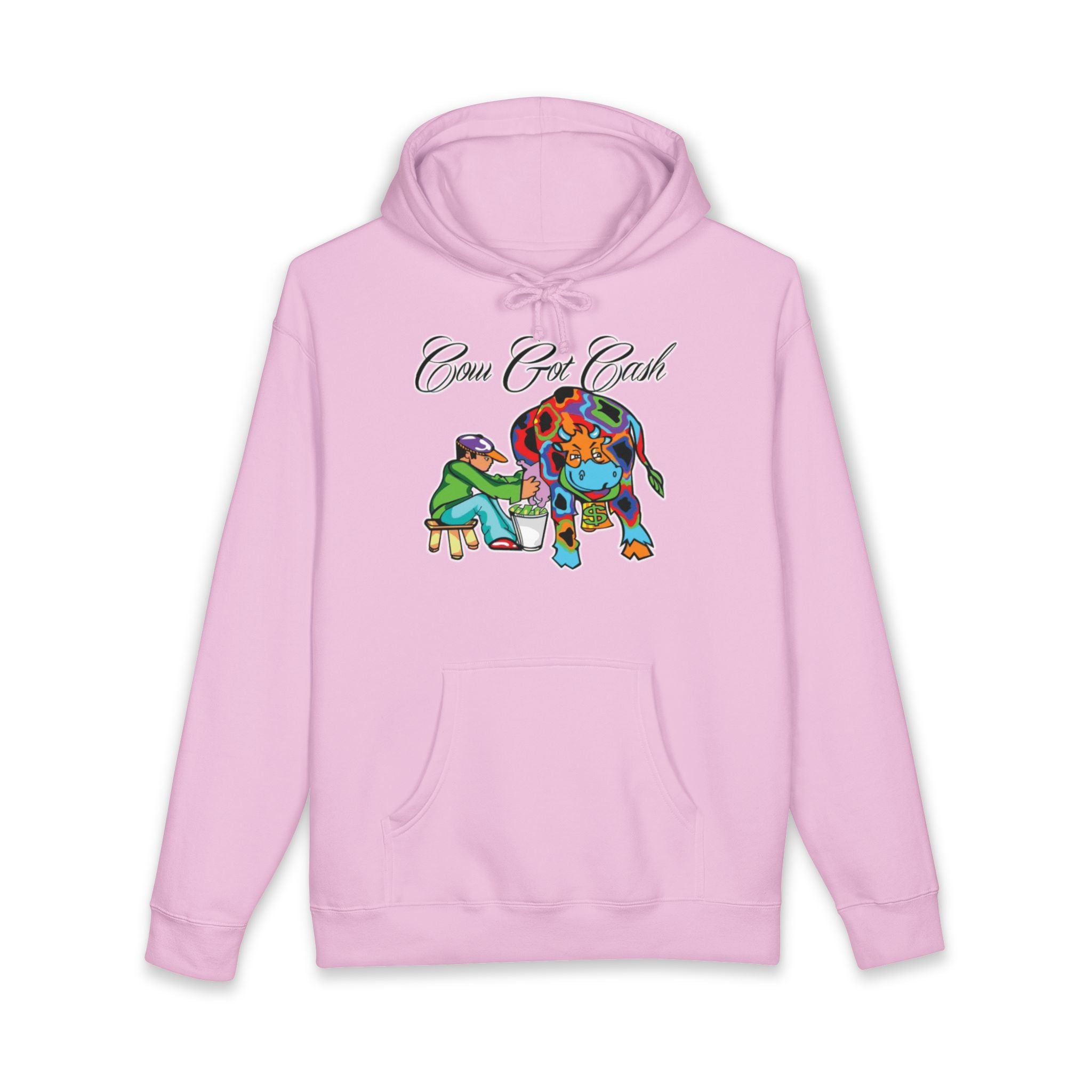 Cow Got Cash Hoodie — "More Hustle" Graphic Sweatshirt
