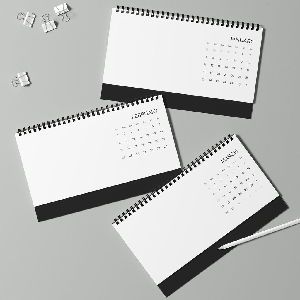 2026 Desktop Calendar — 'Cow Got Cash' Colorful Cow Desk Planner (Grid Months)