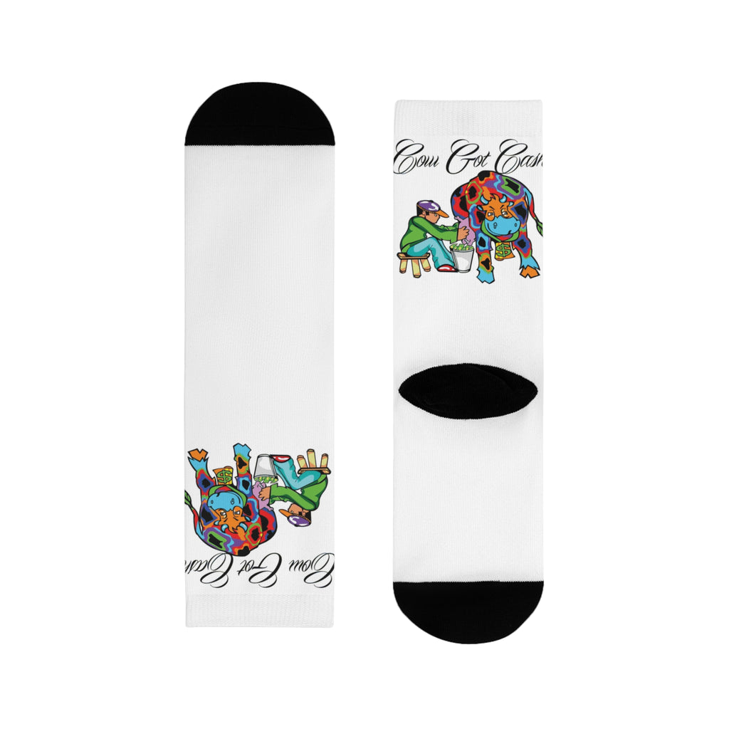 Cow Got Cash Crew Socks
