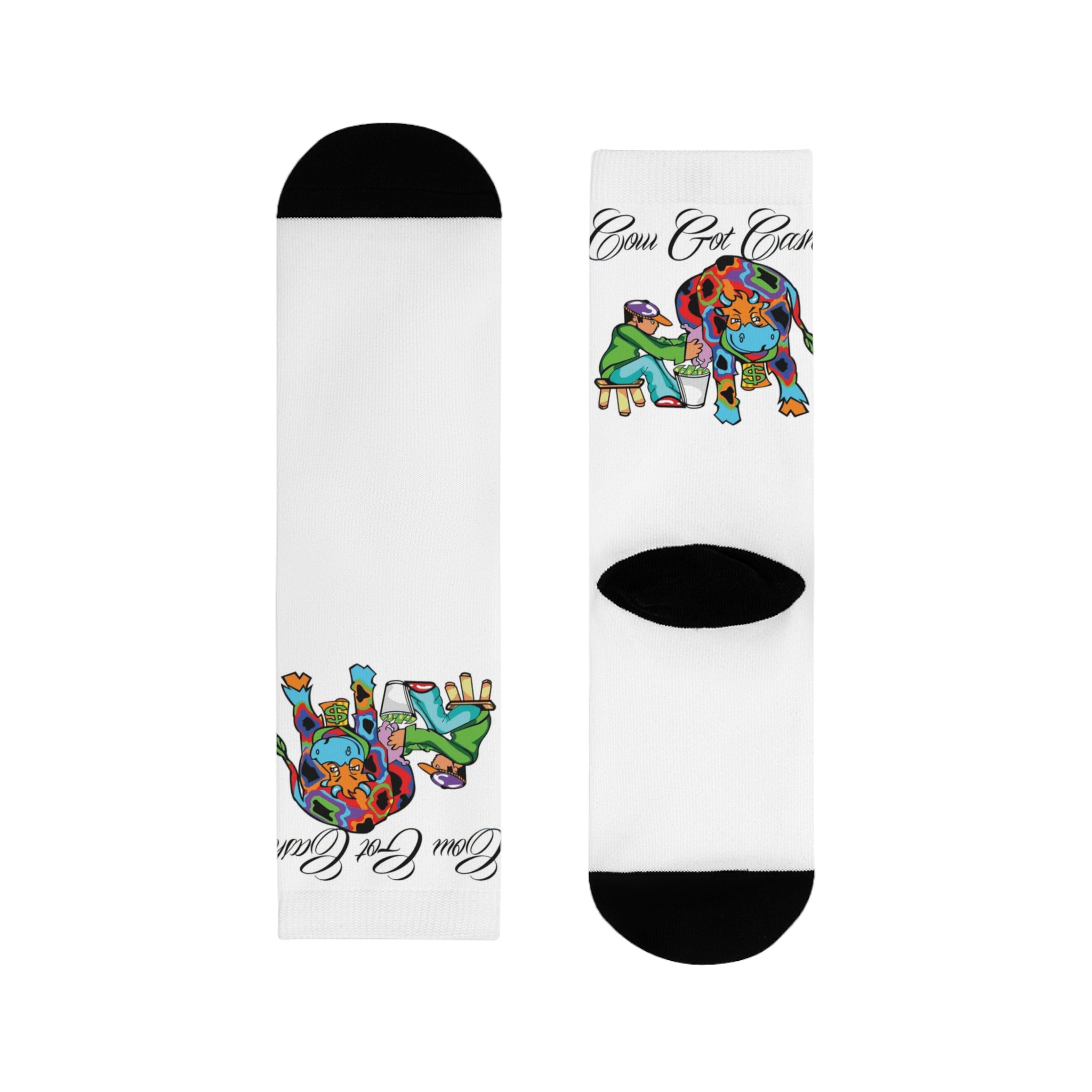 Cow Got Cash Crew Socks