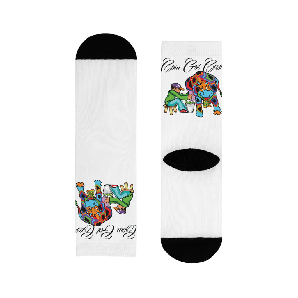 Cow Got Cash Crew Socks