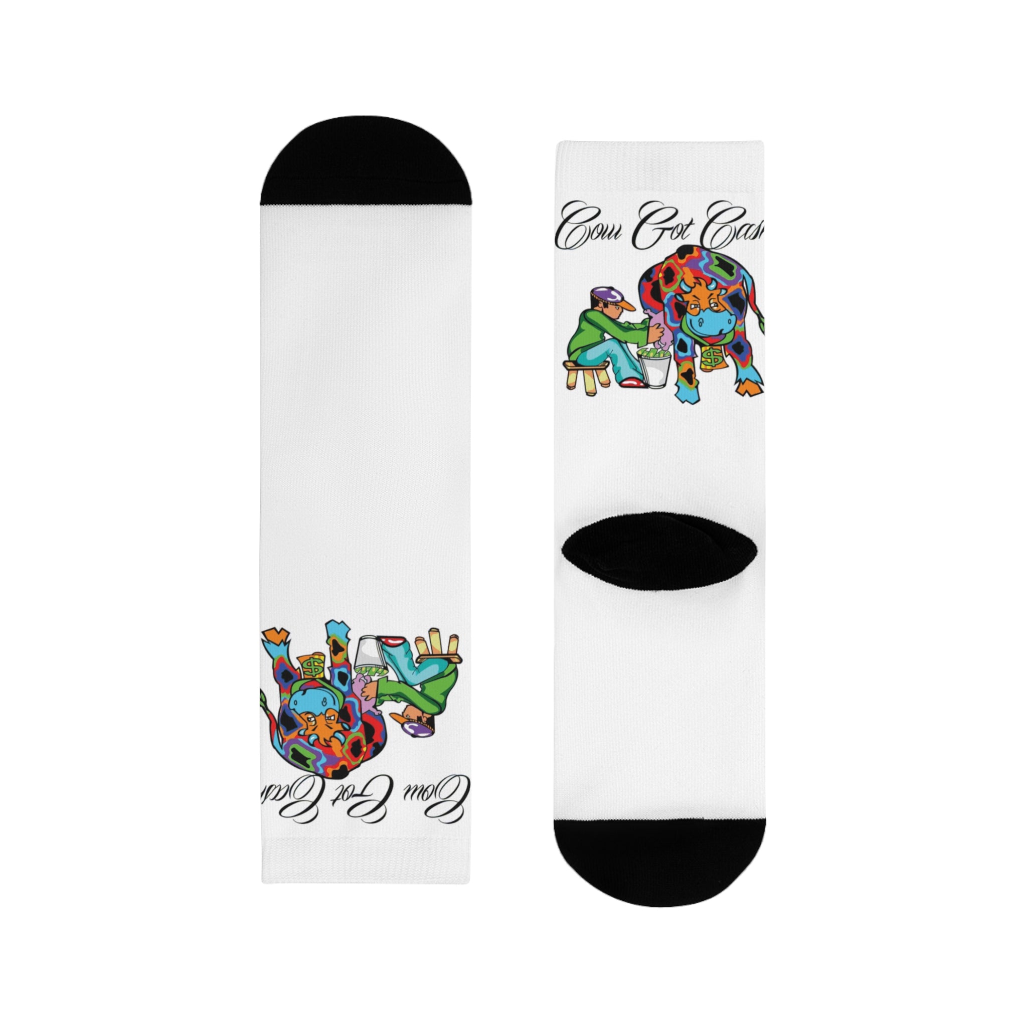 Cow Got Cash Crew Socks
