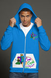 Men's Custom Money Bag Zip Up Hoodie - CowBrand Clothing Store