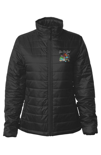 Cow Got Cash Womens Puffer Jacket