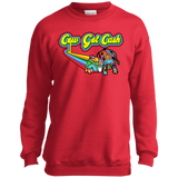 Kids Cow Got Cash Color Logo Crewneck Sweatshirt