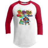 Kids Sporty Color Splash Raglan T-Shirt