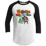 Kids Sporty Color Splash Raglan T-Shirt