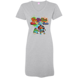 Ladies Cow Got Cash V-Neck T-Shirt Dress