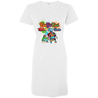 Ladies Cow Got Cash V-Neck T-Shirt Dress
