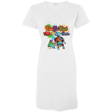 Ladies Cow Got Cash V-Neck T-Shirt Dress