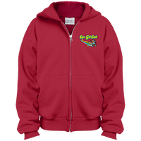 Youth Embroidery CCG Logo Full Zip Hoodie - CowBrand Clothing Store