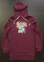 Ladies Cow Got Cash Hooded Pullover Dress