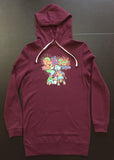 Ladies Cow Got Cash Hooded Pullover Dress