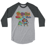 Men's CGC 3/4 Sleeve Splash Logo Raglan Shirt - CowBrand Clothing Store