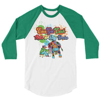 Men's CGC 3/4 Sleeve Splash Logo Raglan Shirt - CowBrand Clothing Store