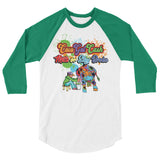 Men's CGC 3/4 Sleeve Splash Logo Raglan Shirt - CowBrand Clothing Store