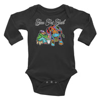 Baby Cow Got Cash Long Sleeve Bodysuit