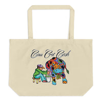 Cow Got Cash Large Organic Tote Bag
