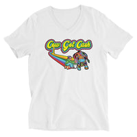Ladies CGC Color Logo Short Sleeve V-Neck T-Shirt - CowBrand Clothing Store